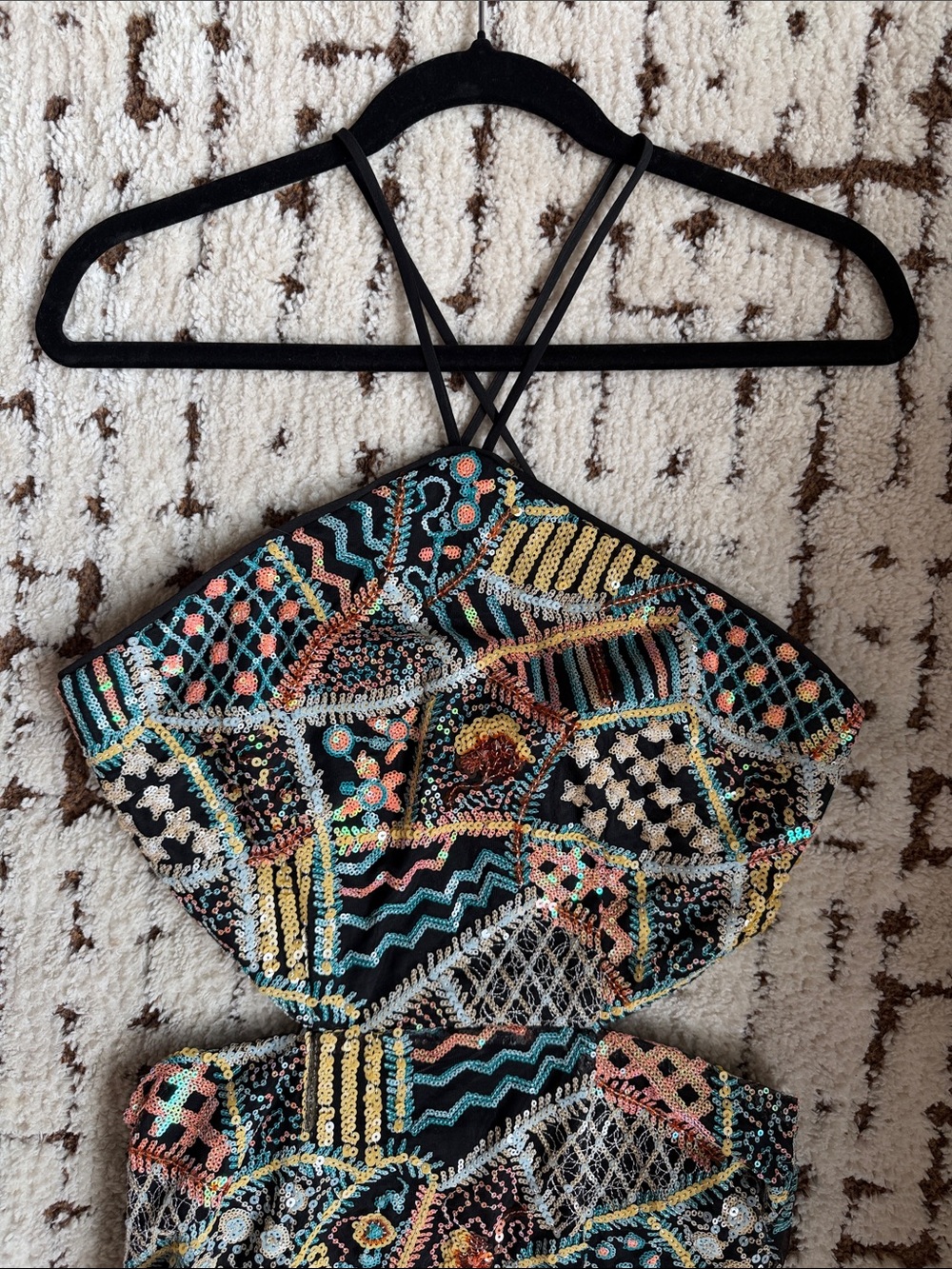 Elliatt x Free People Mauritius Sequin Midi Dress - Size M - Picture 4 of 11